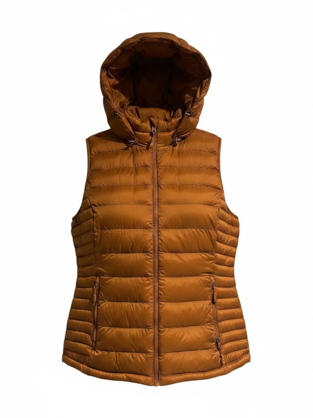 32 Degrees Heat Women's Lightweight Puffer Vest in Rust M - Picture 2 of 6